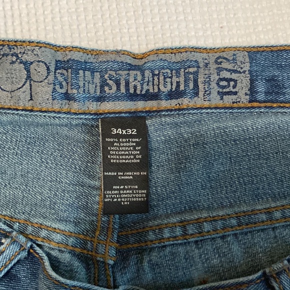OP denim jean pants - slim straight cut - Picture 3 of 3